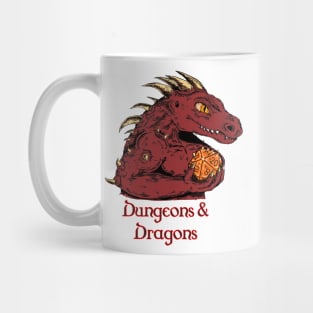 Ancient Dragon on a Roll Mug